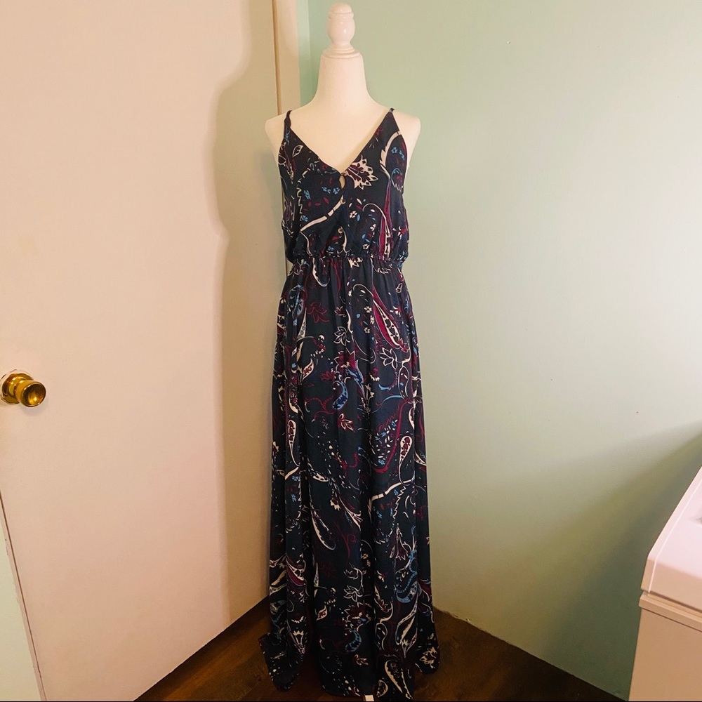 Chance Paisley Print Maxi Dress